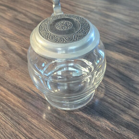 Vintage REIN-ZINN (Made in Germany) Crystal & Pewter Beer Stein - Picture 11 of 12